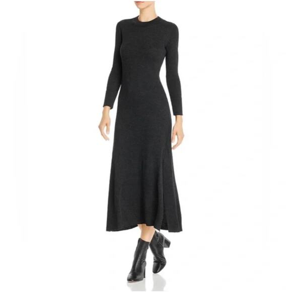 Theory Black Midi sweater dress - Picture 2 of 11